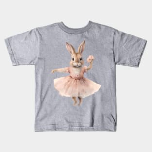 Rabbit Ballerina Kids T-Shirt